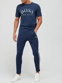 Image of Hugo Boss Athleisure Tee 1 Large Logo T-Shirt Navy Size S Men