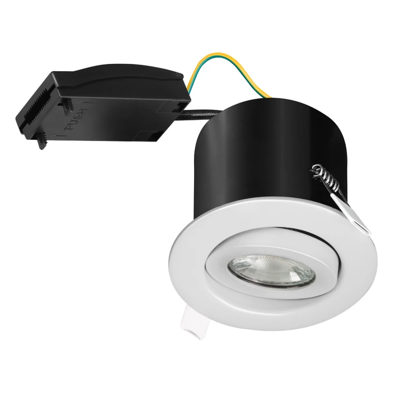 Image of Phoebe LED GU10 Fire Rated Downlight Firesafe White Adjustable
