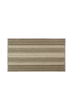 Image of JVL Hubble Caramel Indoor Machine Washable Doormat 40 x 70cm
