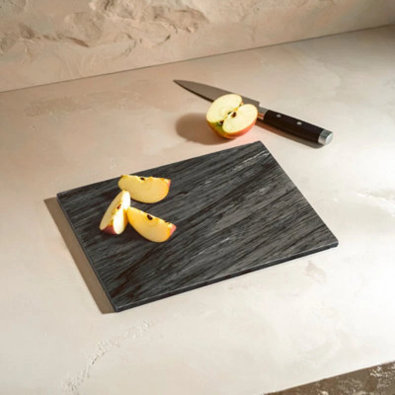 Image of Premier Housewares Kitchen Marble Black Marble Large Chopping Board Black