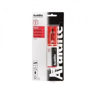 Image of Araldite Rapid 2 Part Epoxy Adhesive Syringe 24ml