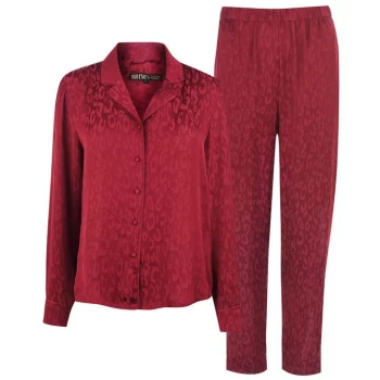 Image of Biba Jacquard Pyjama Set - Bordeaux