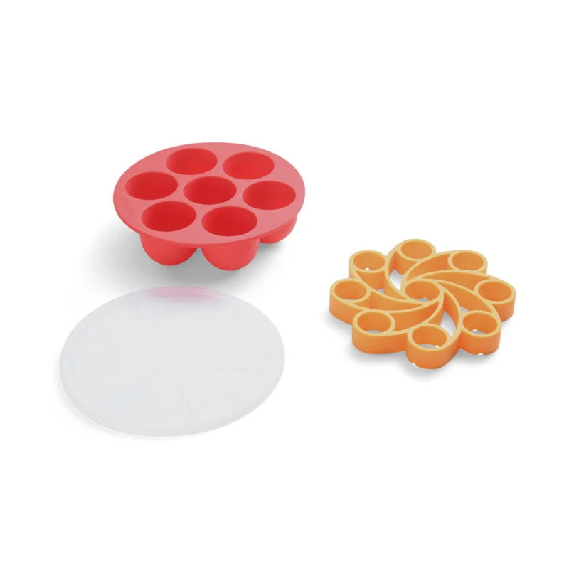 Image of Instant Pot Silicone Egg Ring and Egg Bites Set S Red unisex 9.3x19x19