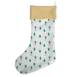 Image of Cartoon Christmas Tree Christmas Stocking