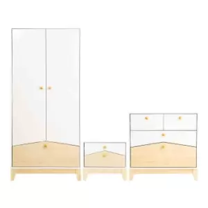 Image of Seconique Cody Trio Set - White/Pine Effect