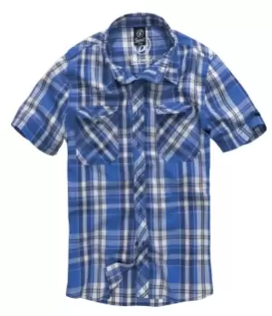 Image of Brandit Roadstar Short-sleeved Shirt blue white