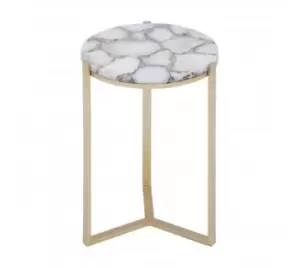 Image of Inventivo Agate Side Table Blue