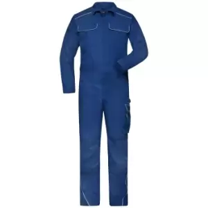 Image of James And Nicholson Unisex Adults Work Overalls (44R) (Dark Royal)