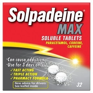 Image of Solpadeine Max Soluble Pain Relief Tablets 32s
