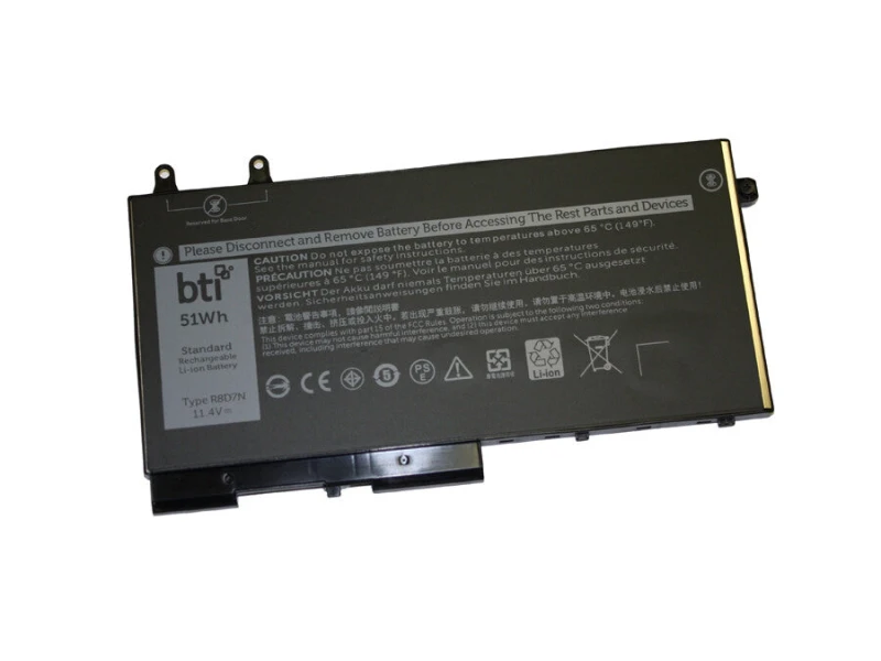 Image of BTI BTI 0R8D7N compatible 48Wh 3-cell battery for Dell Inspiron 0R8D7N-BTI