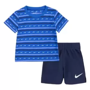Image of Nike Swsh Short Set Bb99 - Blue