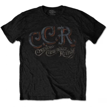 Image of Creedence Clearwater Revival - CCR Unisex Small T-Shirt - Black