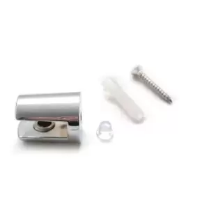 Image of GTV Small Chrome Plated Shelf Bracket Shelves Support 2-6mm Thickness Shelves, P