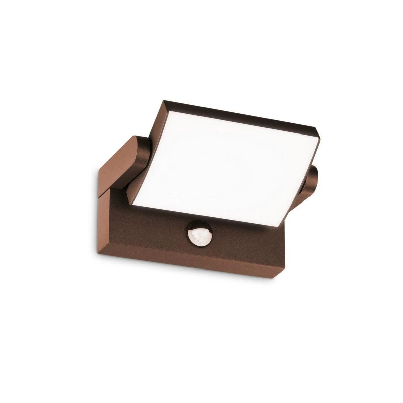 Image of Netlighting SWIPE LED Outdoor Motion Sensor Wall Lamp Coffee 3000K IP54 Brown