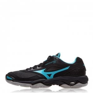 Image of Mizuno Wave Phantom 2 Ladies Netball Trainers - Black