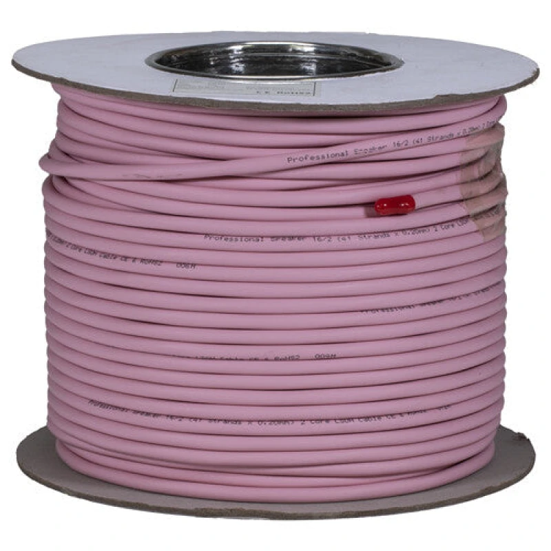 Image of Cablenet Cablenet 2 Core 1.5mm (41x0.2mm) Pro Grade LSOH CPR Eca Speaker Cable Pink 200m CI-16-2-LS-PK-2