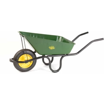 Image of Lasher Heavy Duty Wheelbarrow With Black Frame & Pneumatic Wheel