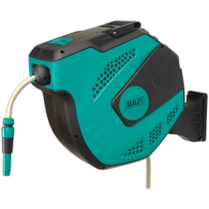 Image of Sealey Auto Rewind Control Garden Hose Reel 30m