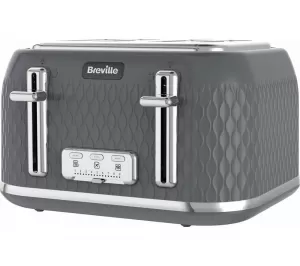 Image of Breville Curve VTR013 4 Slice Toaster