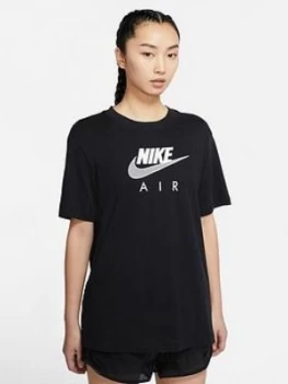 Image of Nike NSW Air T-Shirt - Black, Size L, Women