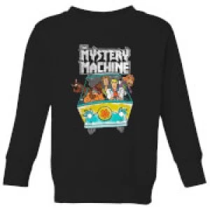 Image of Scooby Doo Mystery Machine Heavy Metal Kids Sweatshirt - Black - 3-4 Years