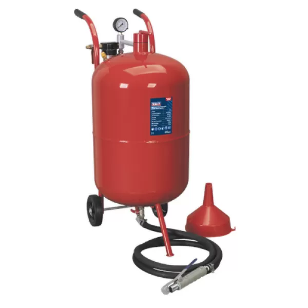 Image of Genuine SEALEY SB998 Shot Blaster with Water Trap & Wheels 75ltr