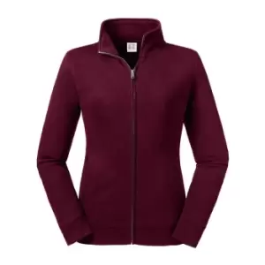 Image of Russell Womens/Ladies Authentic Sweat Jacket (M) (Burgundy)