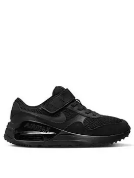 Image of Nike Air Max Systm Kids Unisex Trainers, Black, Size 10