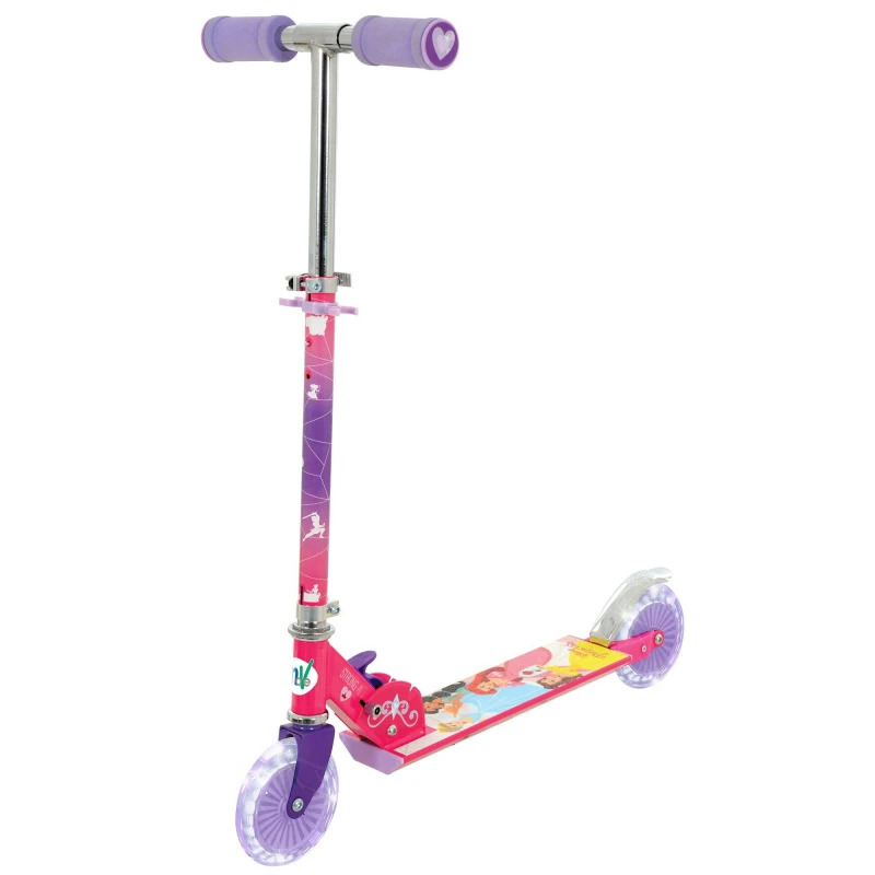 Image of Disney Princess Kids Foldable 2 Wheel Scooter