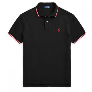 Image of Polo Ralph Lauren Polo Ralph Lauren Tip Mesh Polo - Polo Black