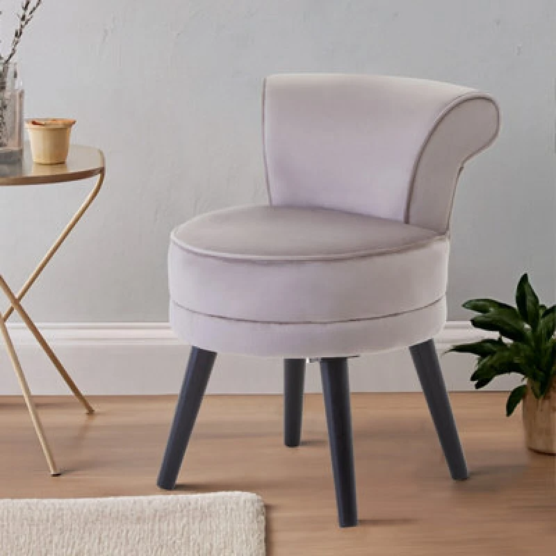 Image of Orsina Mink Velvet Armchair, Built To Last Lounge Chair, Easy To Maintain Velvet Chair For Kids, Reliable Armchair