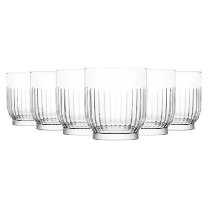 Image of LAV Tokyo Whiskey Glasses - 330ml - Clear - Pack of 6 Clear unisex