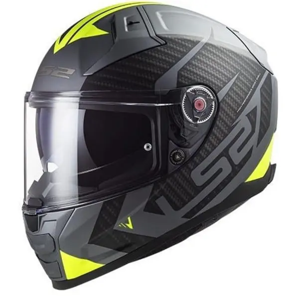 Image of LS2 Ff811 Vector II Splitter M.Titan.H-V Yell. Full Face Helmet Size XXS