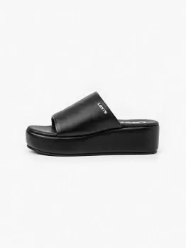 Image of Charlotte Platform Sandals - Black