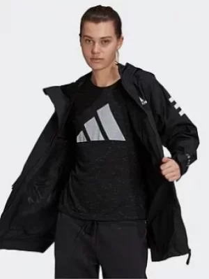 Image of adidas Utilitas Rain.rdy Jacket, Black Size M Women