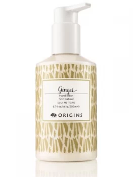 Image of Origins Ginger Hand lotion 200ml