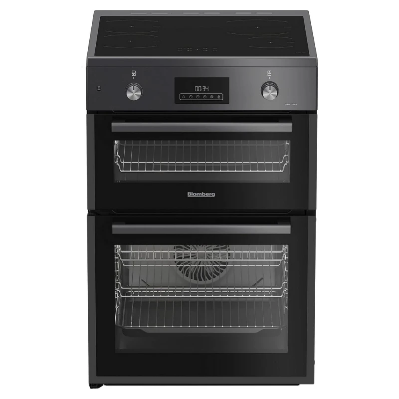 Image of Blomberg HIRN651N 60cm Double Oven Electric Cooker with Induction Hob in Anthracite