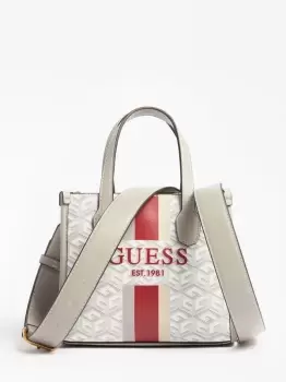 Image of Guess Silvana G Cube Logo Micro Handbag