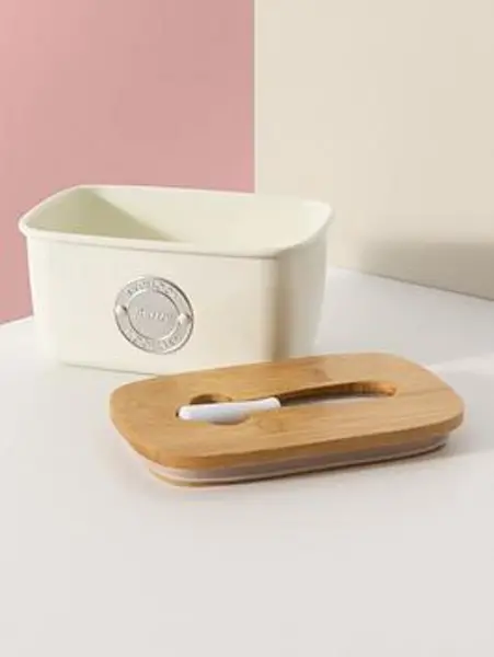 Image of Typhoon Living Cream Butter Storage & Spatula Set Cream VZKAS Unisex