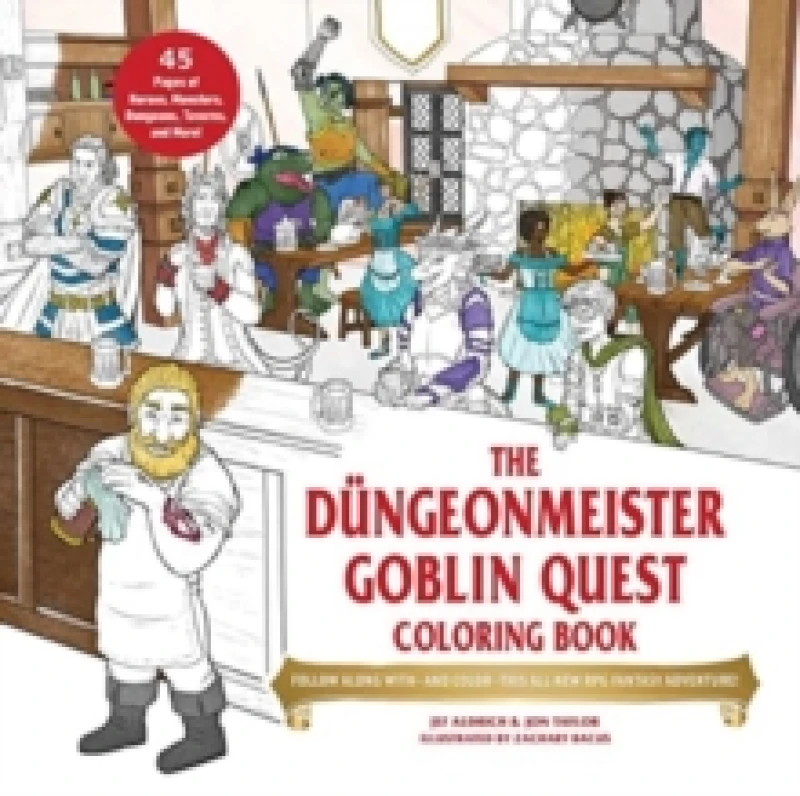 Image of The Dungeonmeister Goblin Quest Coloring Book : Follow Along withand ColorThis All-New RPG Fantasy Adventure! Paperback / softback