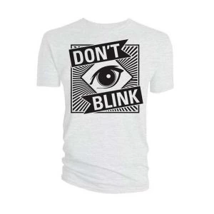 Image of Doctor Who - Don't Blink Mens Medium T-Shirt - White