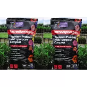 Image of Thompson & Morgan Thompson and Morgan incredipeatfree 70 Litres + 210g Sachet Of incredibloom X 1