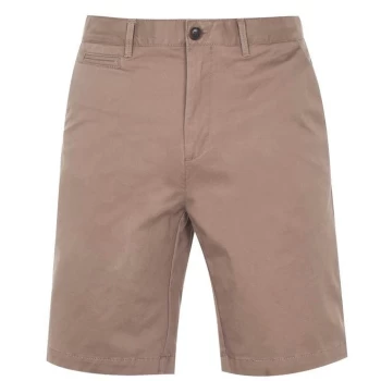 Image of Howick Oakley Slim Chino Shorts - Brown