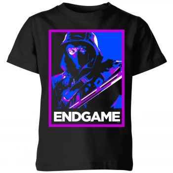 Image of Avengers Endgame Ronin Poster Kids T-Shirt - Black - 7-8 Years