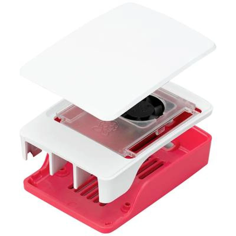 Image of Raspberry Pi Raspberry Pi Ladegeraet SBC housing Suitable for: Raspberry Pi 5 B Red, White SC1159