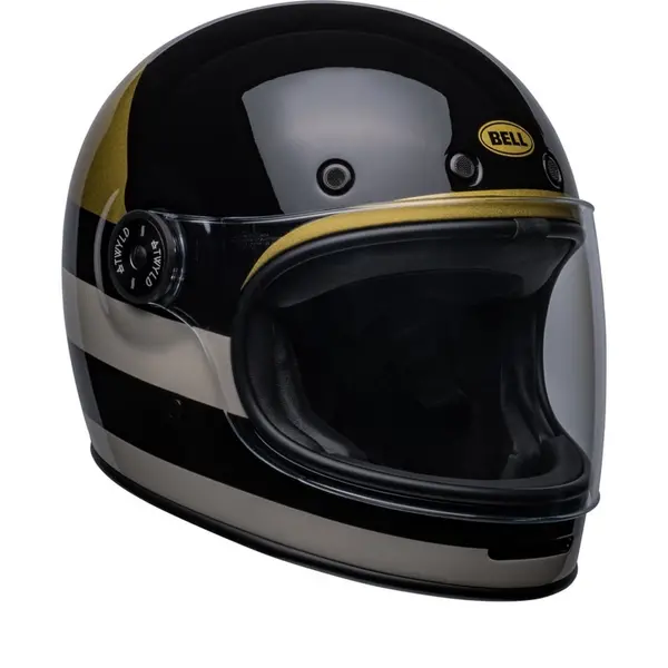 Image of Bell Bullitt Atwyld Replica Gloss Black Gold Full Face Helmet L