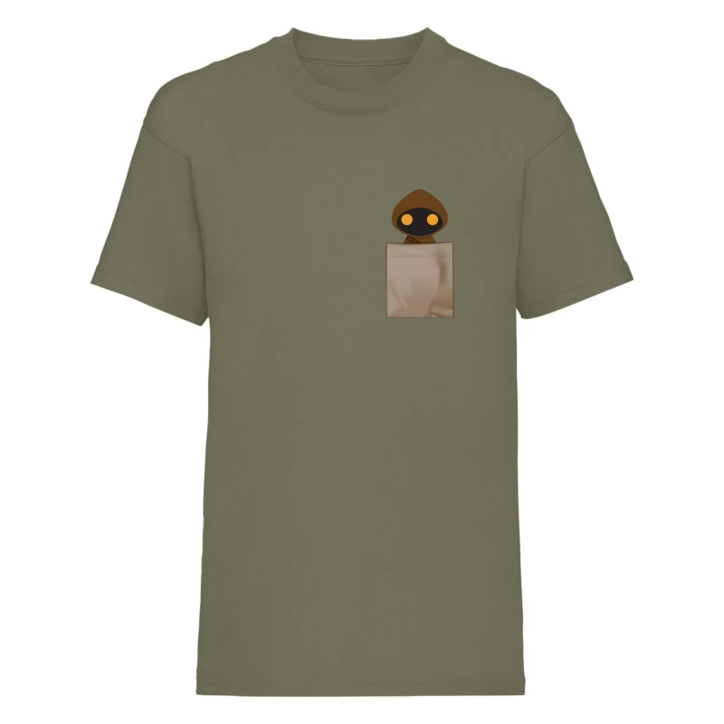 Image of Star Wars Star Wars Men Jawa Pocket T-Shirt in Green Size: Small Green S Male 5059958517882