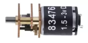 Image of RS PRO Brushed Geared DC Geared Motor, 0.58 W, 3 V, 4 mNm, 1350 rpm, 3mm Shaft Diameter