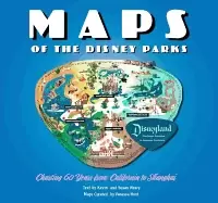 Image of maps of the disney parks charting 60 years from california to shanghai