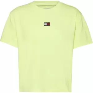 Image of Tommy Jeans Centre Badge T Shirt - Yellow